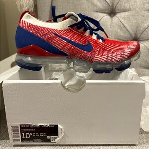 Nike Red and Blue Sneakers with VaporMax Technology